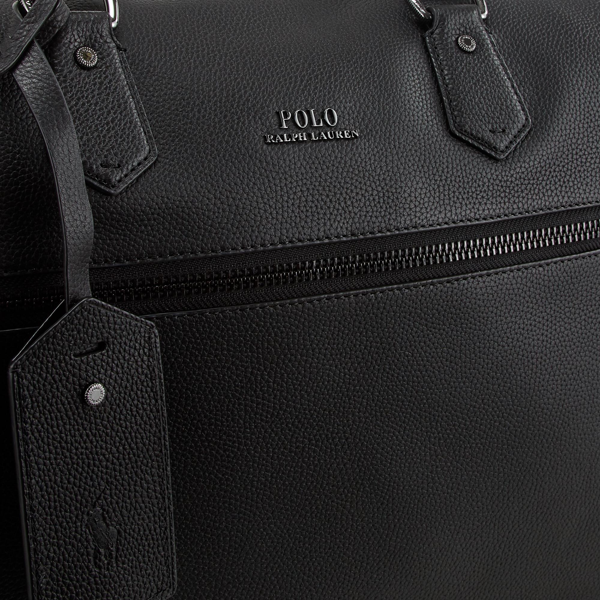 Pebbled Leather Duffle Bag